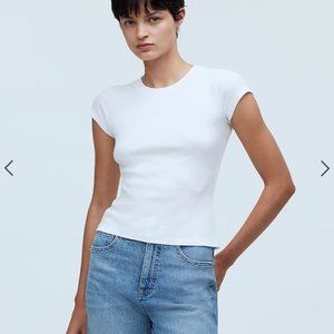- NWT Madewell Supima® Rib Tee True White